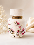 Cherry Blossom Songbird Vase
