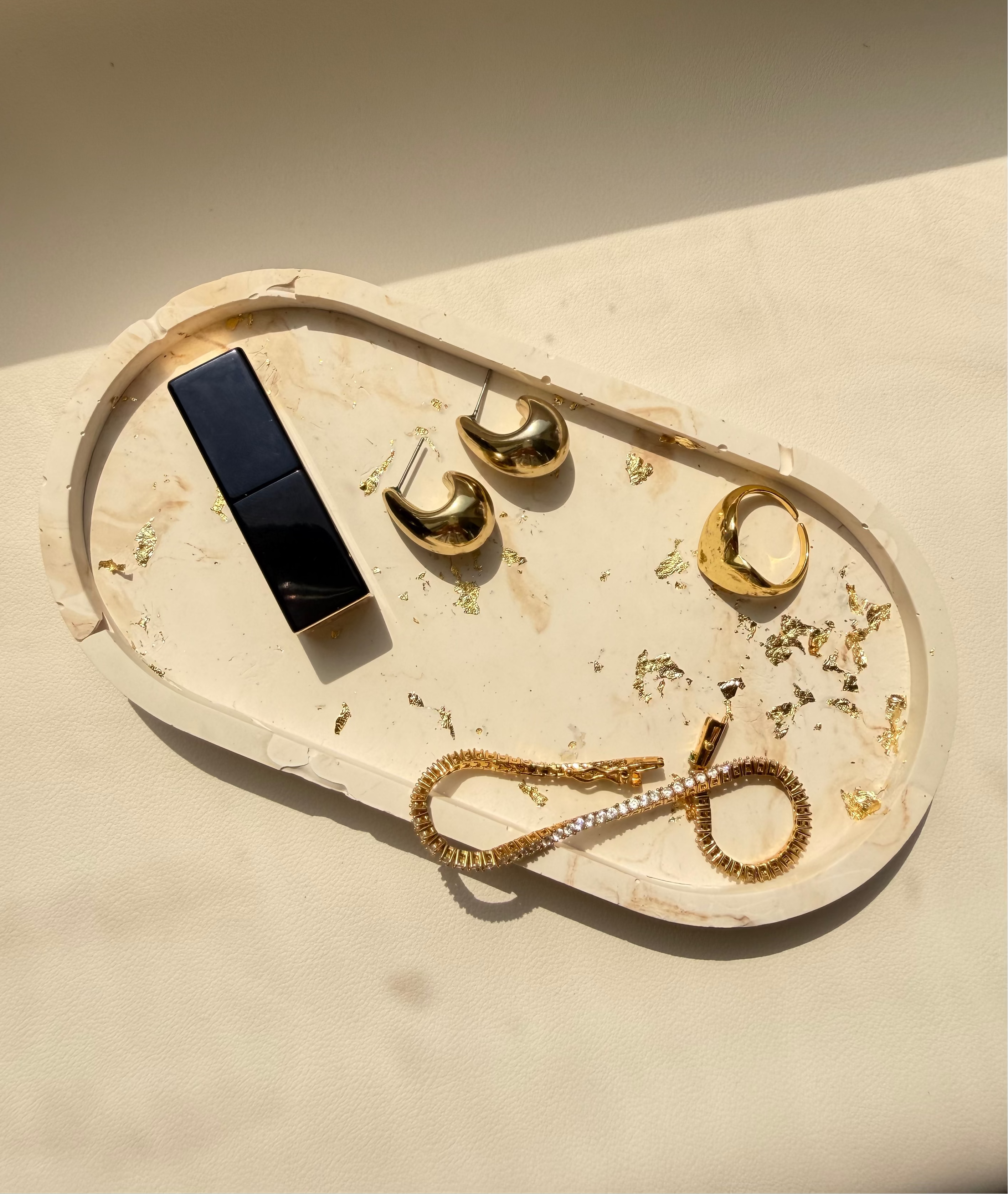 Handcrafted Marble Trinket Tray