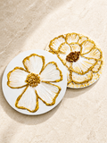 Sculpted Bloom Coaster Set